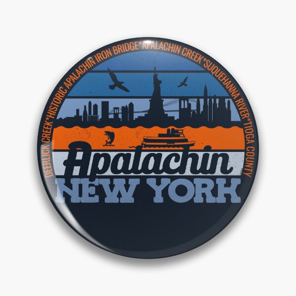 Item preview, Apalachin New York Sunset Retro Vintage Local Pride Logo designed and sold by CRHPOD20.