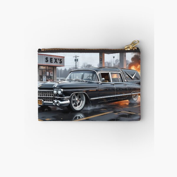Item preview, Black Hearse 59s Burnout Fire Gas Station  designed and sold by Crazy Ronald.