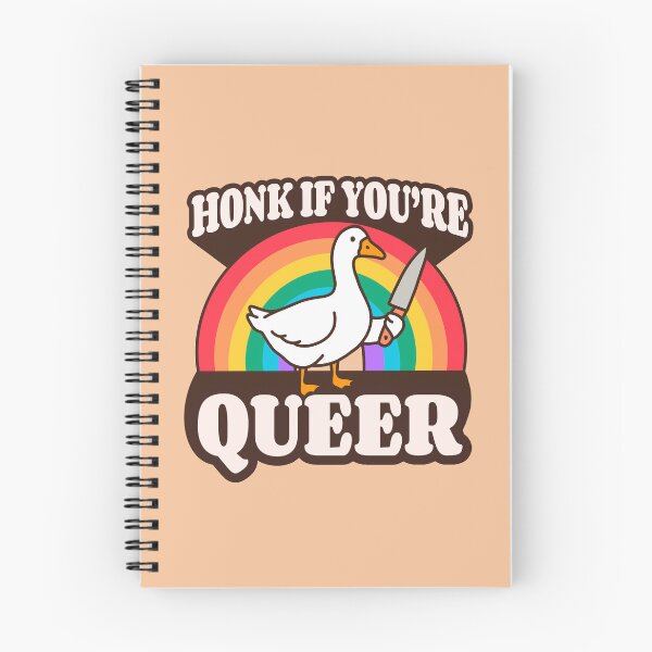 Item preview, Honk if you're queer goose designed and sold by TD Collective.