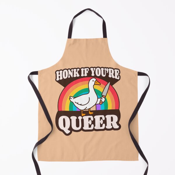 Item preview, Honk if you're queer goose designed and sold by TD Collective.