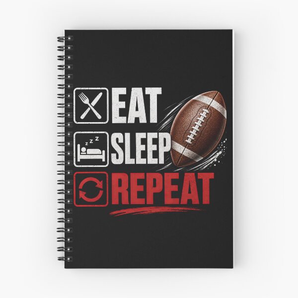 Item preview, Eat. Sleep. Repeat. Football designed and sold by Pixel-Lair.