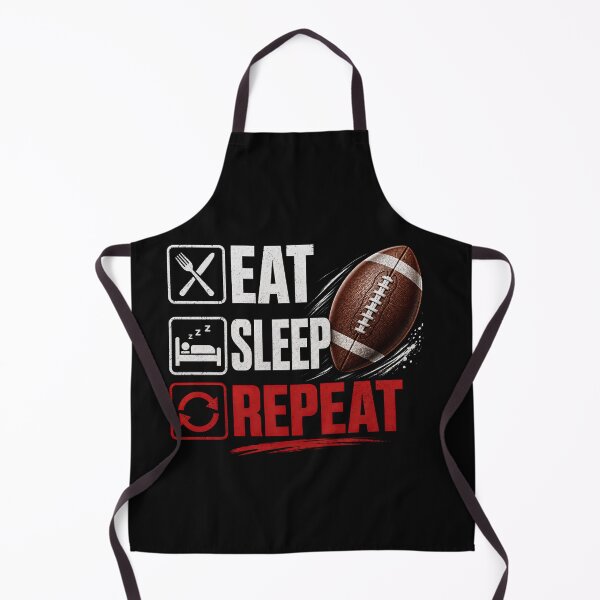 Item preview, Eat. Sleep. Repeat. Football designed and sold by Pixel-Lair.