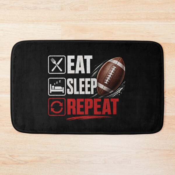 Item preview, Eat. Sleep. Repeat. Football designed and sold by Pixel-Lair.