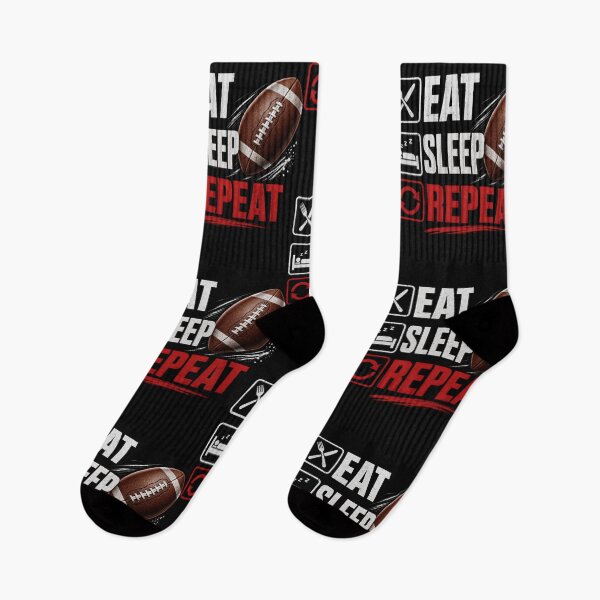 Item preview, Eat. Sleep. Repeat. Football designed and sold by Pixel-Lair.