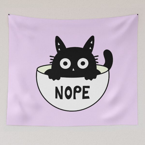 Item preview, Nope Bowl Cat designed and sold by DibujandoPorfa.