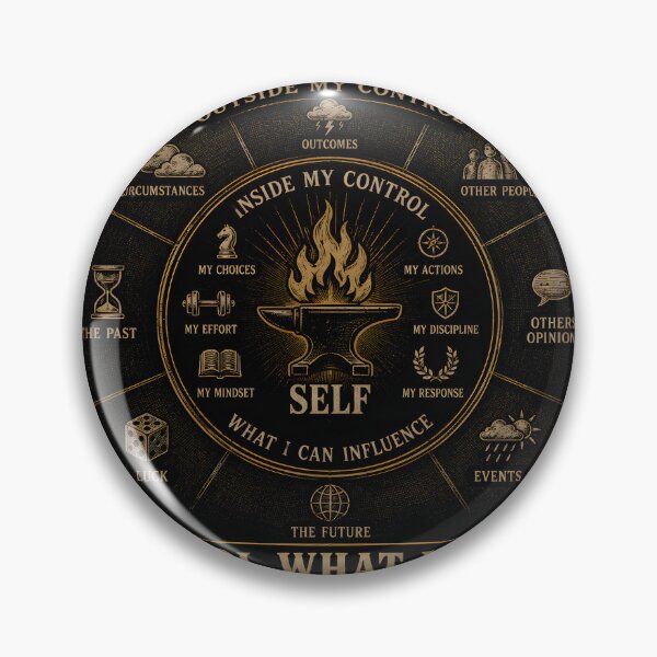 Item preview, Locus of Control | Control What You Can | Psychology & Stoic Wisdom designed and sold by INNER FORGE.