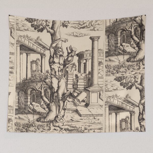 Item preview, Bound Male Nude Among Roman Ruins designed and sold by artofuniverse.
