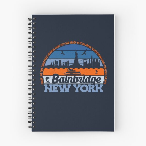 Item preview, Bainbridge New York Sunset Retro Vintage Local Pride Logo designed and sold by CRHPOD20.