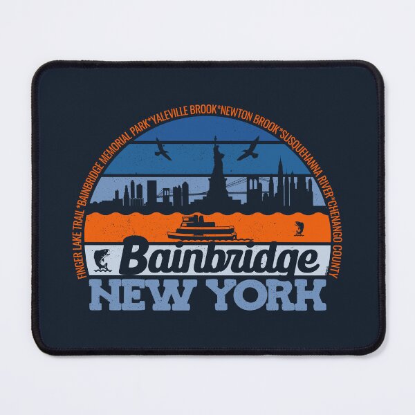 Item preview, Bainbridge New York Sunset Retro Vintage Local Pride Logo designed and sold by CRHPOD20.