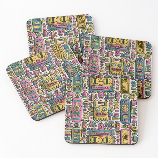 Item preview, Vibrant Doodle Monster Mashup Art designed and sold by Romgora.