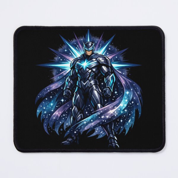 Item preview, Cosmic Energy Warrior Blue Armor Galactic Superhero designed and sold by irfanshikh.
