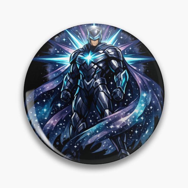 Item preview, Cosmic Energy Warrior Blue Armor Galactic Superhero designed and sold by irfanshikh.
