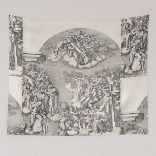 Item preview, The Last Judgement Renaissance Engraving designed and sold by artofuniverse.
