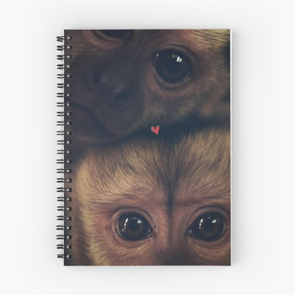 Item preview, Adorable Baby Capuchin Monkeys - Heart & Love Portrait designed and sold by cezzarie.