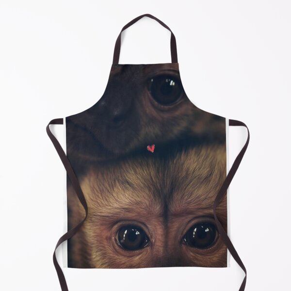 Item preview, Adorable Baby Capuchin Monkeys - Heart & Love Portrait designed and sold by cezzarie.