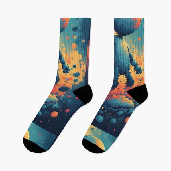 Item preview, Lost figure in a cosmic explosion of color designed and sold by Mianku | Für das Leben.