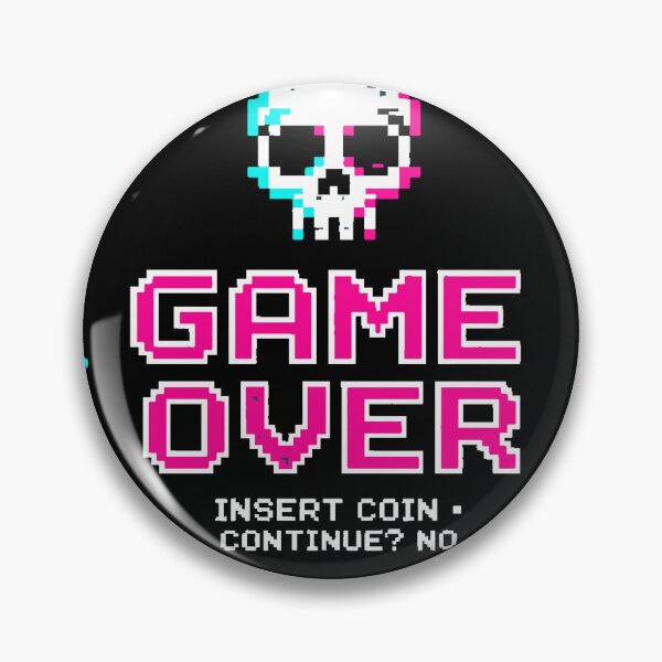Item preview, Game Over Pixel | Glitch Gamer Arcade Design designed and sold by AstronautMerch.
