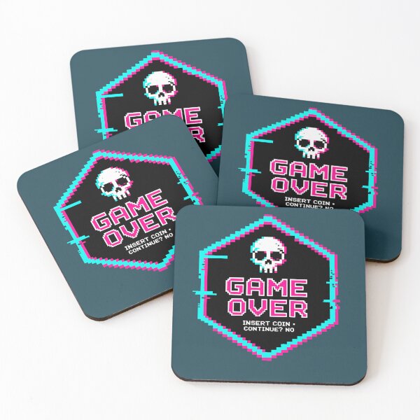 Item preview, Game Over Pixel | Glitch Gamer Arcade Design designed and sold by AstronautMerch.