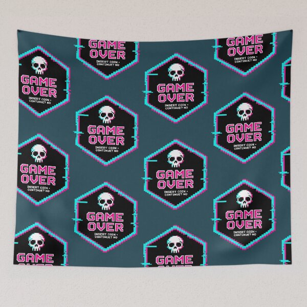 Item preview, Game Over Pixel | Glitch Gamer Arcade Design designed and sold by AstronautMerch.