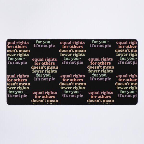 Item preview, Equal Rights For Others Is Not Pie Retro Progressive Social Justice Quote designed and sold by raedattia.