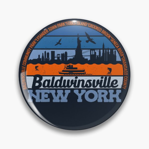 Item preview, Baldwinsville New York Sunset Retro Vintage Local Pride Logo designed and sold by CRHPOD20.