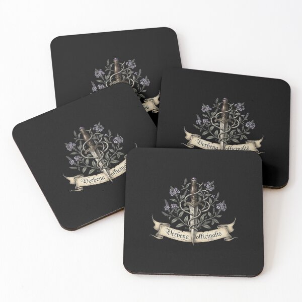 Item preview, Verbena Officinalis Gothic Dagger & Herb Botanical Dark Academia Art designed and sold by SipWithStyleArt.