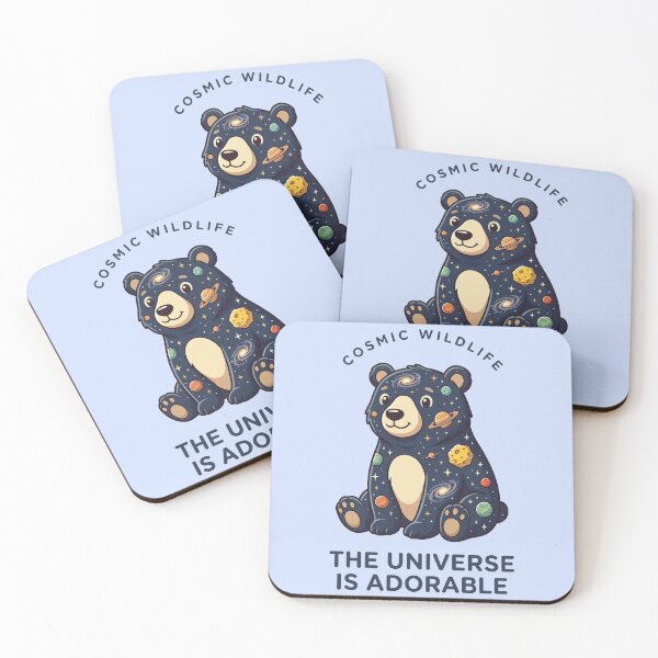 Item preview, Cosmic Wildlife Bear The Universe Is Adorable Galaxy Art designed and sold by Amir Faysal.