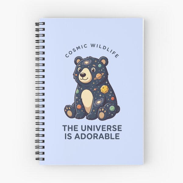 Item preview, Cosmic Wildlife Bear The Universe Is Adorable Galaxy Art designed and sold by Amir Faysal.