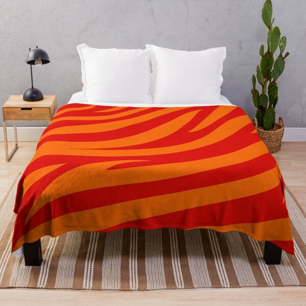Item preview, Modern Graphic Zebra Print Pattern | Red & Orange designed and sold by Frohyou.