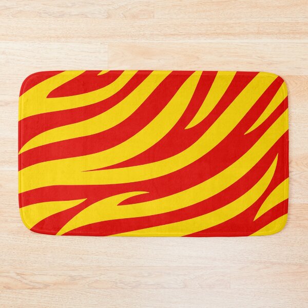 Item preview, Modern Graphic Zebra Print Pattern | Red & Yellow designed and sold by Frohyou.