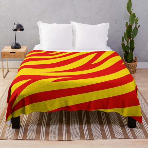Item preview, Modern Graphic Zebra Print Pattern | Red & Yellow designed and sold by Frohyou.