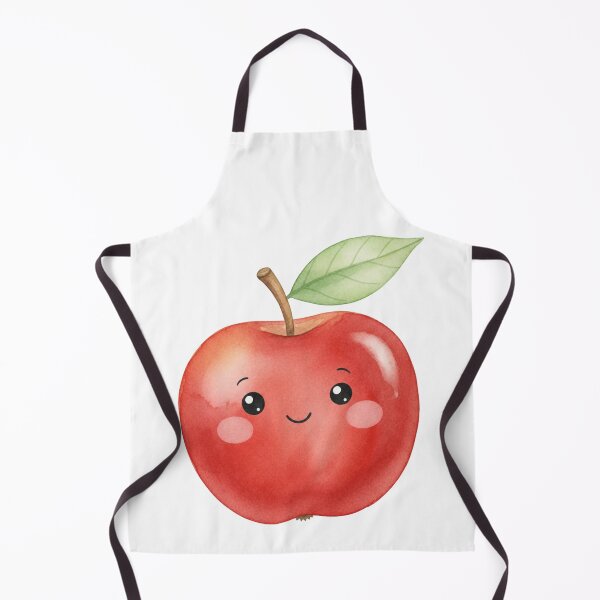 Item preview, Cute Watercolor Red Apple Kawaii Fruit Graphic designed and sold by Vision Crafted.