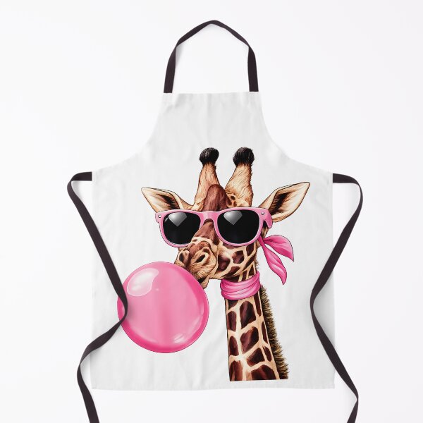 Item preview, Funny Cute Giraffe Pink Bubble Gum and Pink Sunglasses designed and sold by CraftEvo.