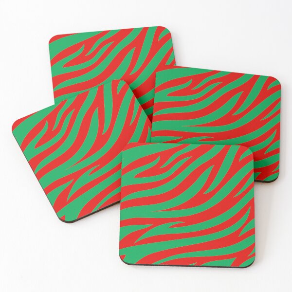 Item preview, Modern Graphic Zebra Print Pattern | Red & Green designed and sold by Frohyou.