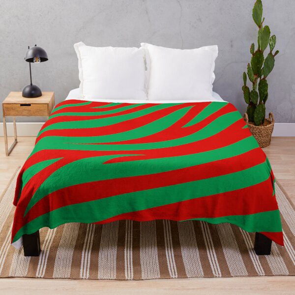 Item preview, Modern Graphic Zebra Print Pattern | Red & Green designed and sold by Frohyou.