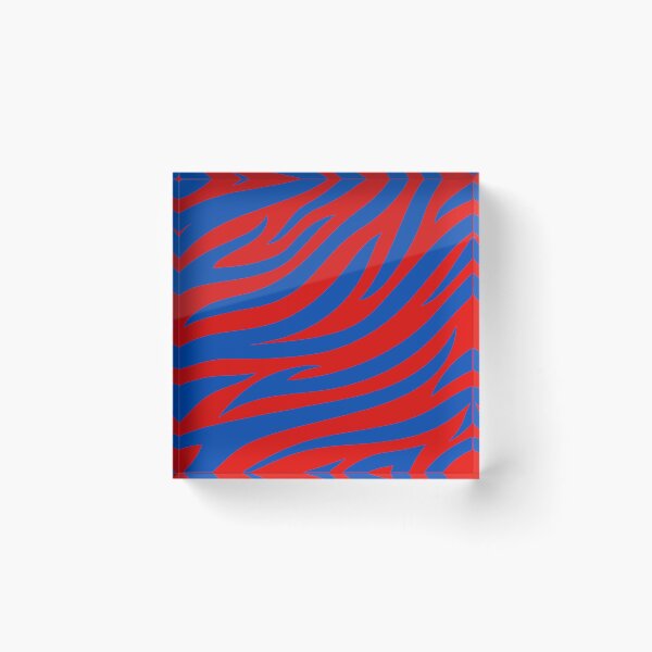 Item preview, Modern Graphic Zebra Print Pattern | Red & Blue designed and sold by Frohyou.