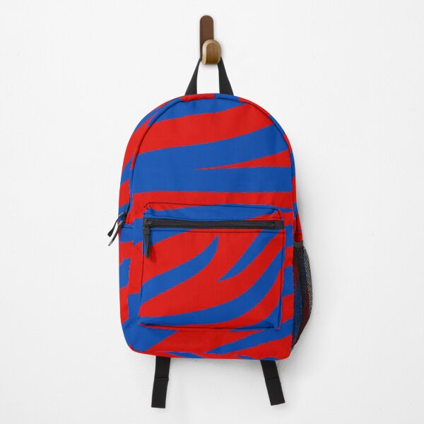 Item preview, Modern Graphic Zebra Print Pattern | Red & Blue designed and sold by Frohyou.