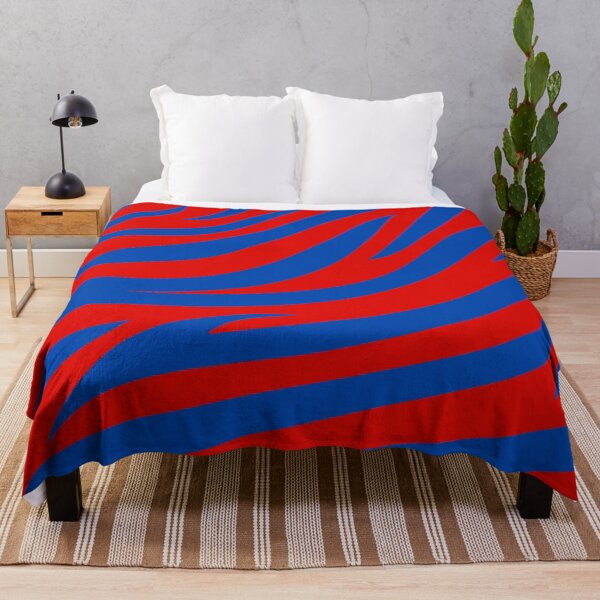 Item preview, Modern Graphic Zebra Print Pattern | Red & Blue designed and sold by Frohyou.