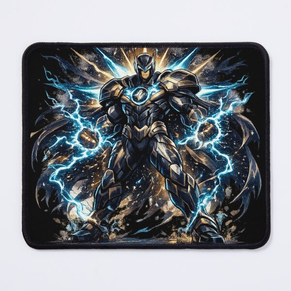 Item preview, Electric Gold Armor Warrior Lightning Energy Hero designed and sold by irfanshikh.