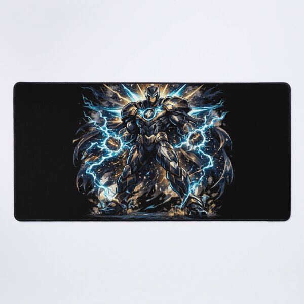 Item preview, Electric Gold Armor Warrior Lightning Energy Hero designed and sold by irfanshikh.