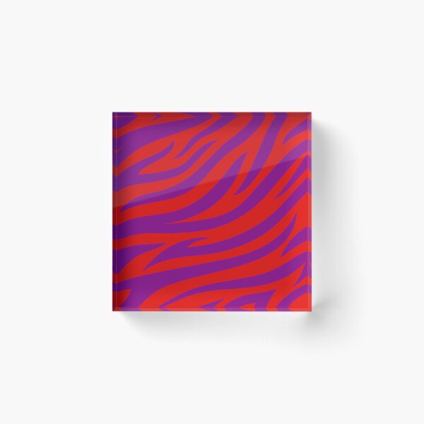Item preview, Modern Graphic Zebra Print Pattern | Red & Purple designed and sold by Frohyou.
