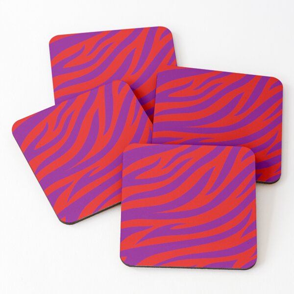 Item preview, Modern Graphic Zebra Print Pattern | Red & Purple designed and sold by Frohyou.
