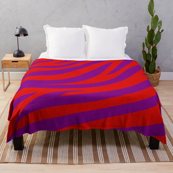 Item preview, Modern Graphic Zebra Print Pattern | Red & Purple designed and sold by Frohyou.