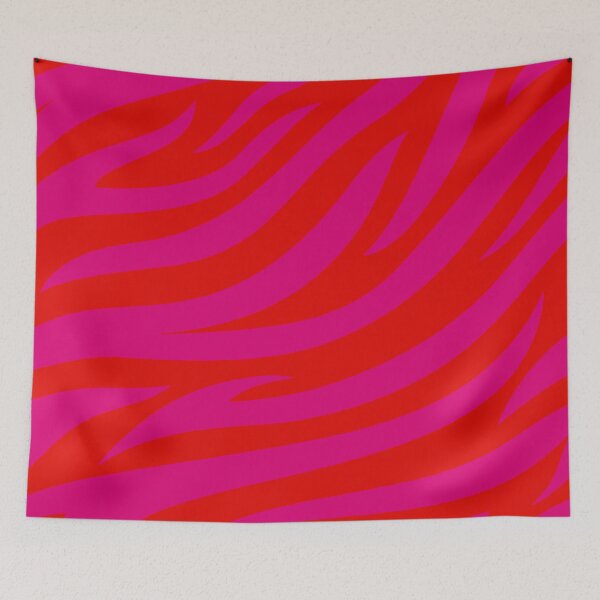 Item preview, Modern Graphic Zebra Print Pattern | Red & Pink designed and sold by Frohyou.