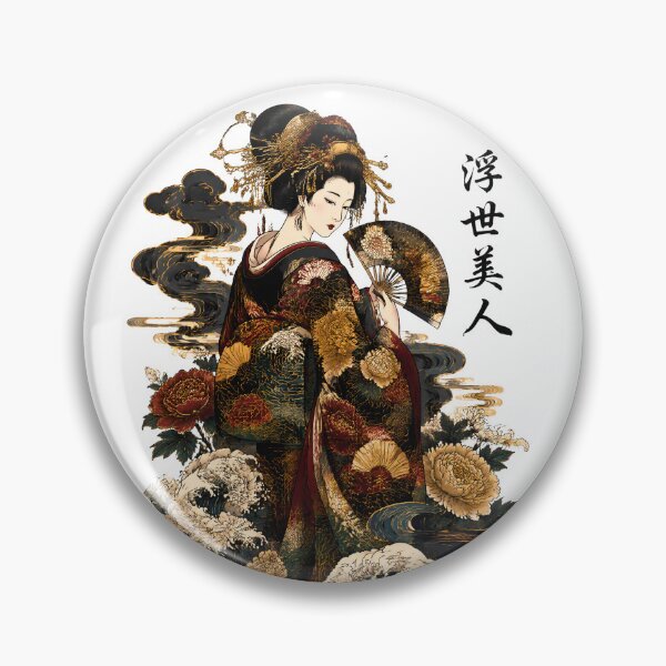 Item preview, Geisha of the Floating World – Elegant Japanese Ukiyo-e Art designed and sold by kaxymax.