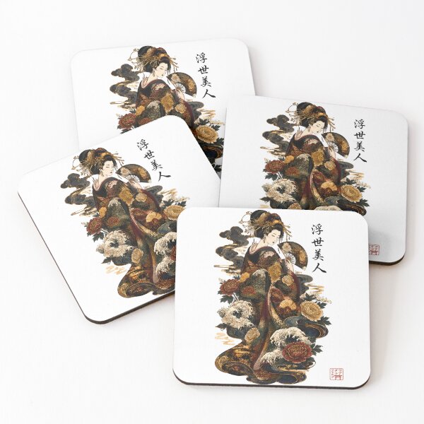 Item preview, Geisha of the Floating World – Elegant Japanese Ukiyo-e Art designed and sold by kaxymax.
