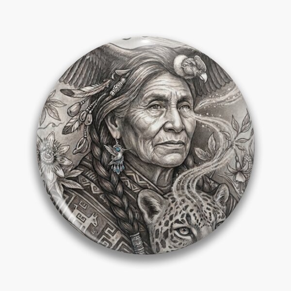 Item preview, Espíritu Ancestral - Latin American Heritage Pencil Art designed and sold by Nakrisa.