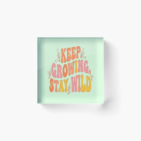 Item preview, Keep Growing Stay Wild Boho Retro designed and sold by creativerooney.