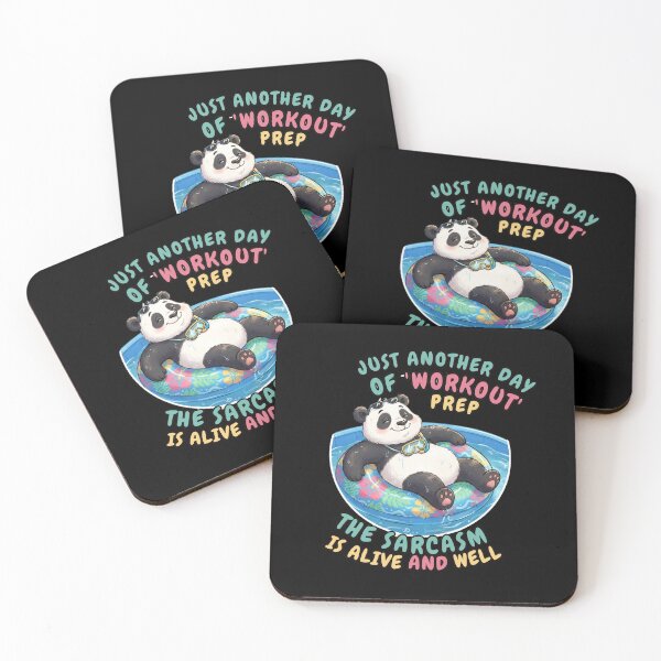Item preview, Just Another Day of Workout Prep | Funny Sarcastic Panda | Office Humor | Burnout Meme | Cute Work Gift designed and sold by Madhav Creations Studio.