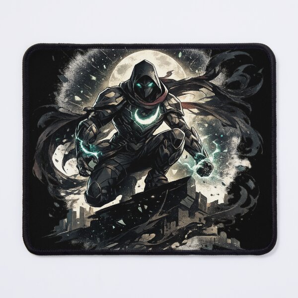 Item preview, Moon Shadow Warrior Dark Hooded Mystic Energy Hero designed and sold by irfanshikh.